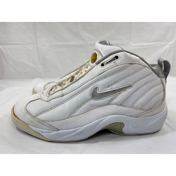 VINTAGE NIKE white Swoosh Y2K SHOES SIZE 7 - Picture 11 of 12